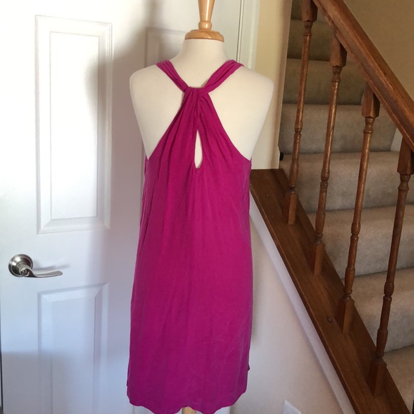 Cynthia Rowley magenta 100% silk dress - Picture 3 of 5